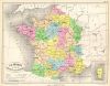 France, Ecclesiastical, Atlas Universel, 1877