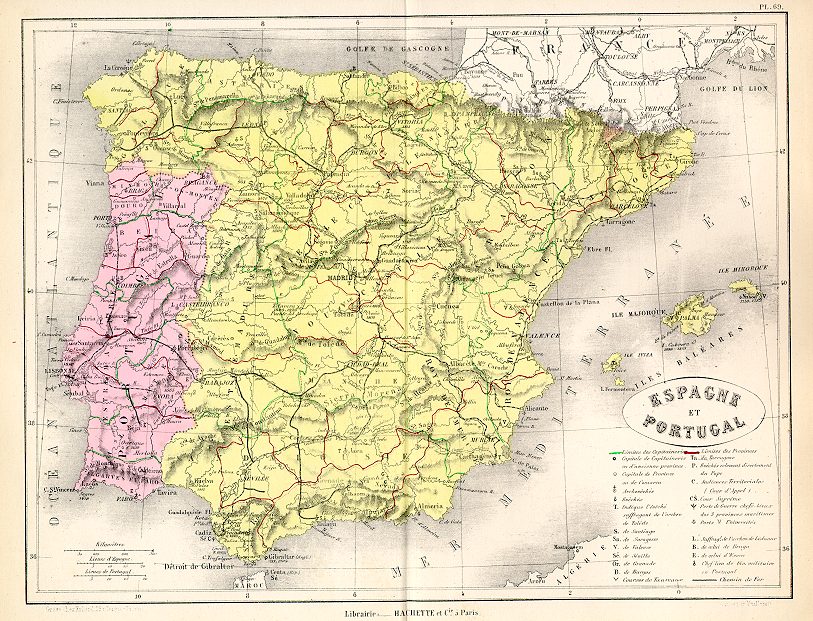 Spain & Portugal, 1877