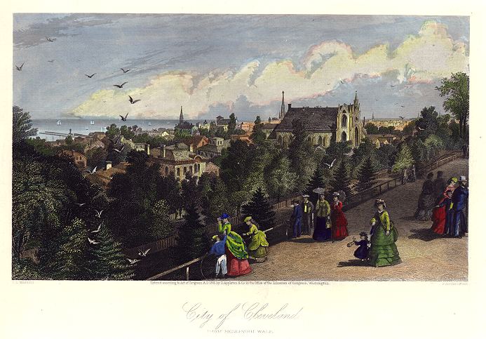 USA (Ohio), Cleveland view, 1872