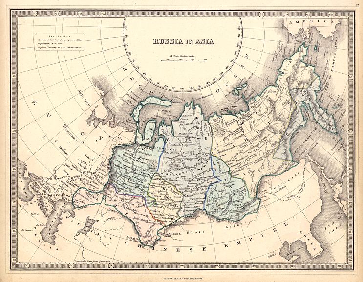Russia in Asia, G.Philip & Son, 1845
