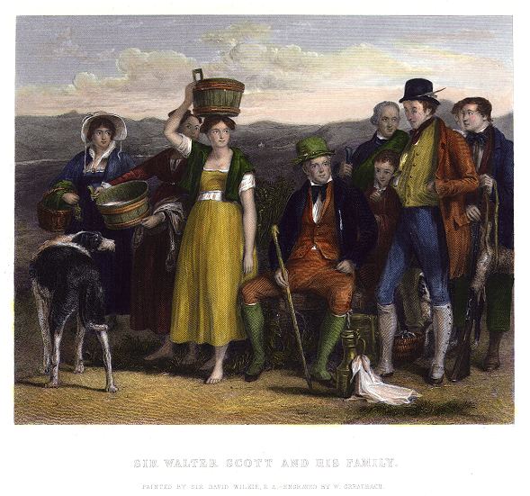 Sir Walter Scott & his Family, 1850