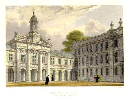 Cambridge, Emmanuel College Chapel etc. in 1842 / 1897