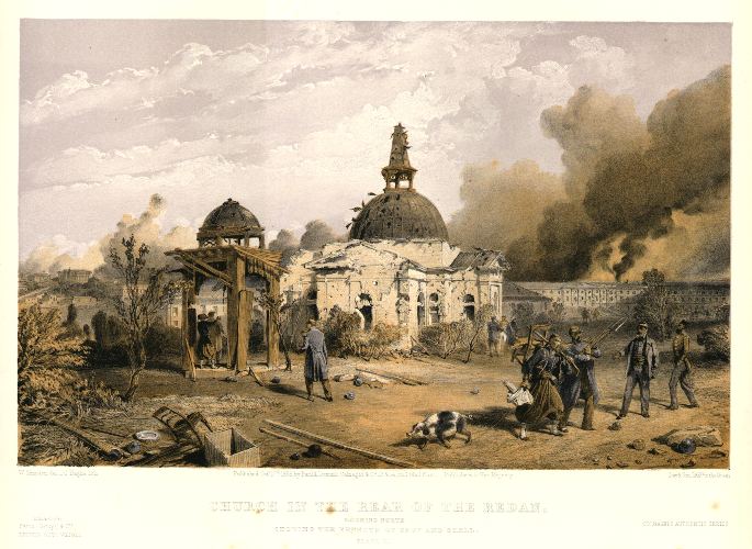 Crimea, Church in the Rear of the Redan, Simpson, 1855