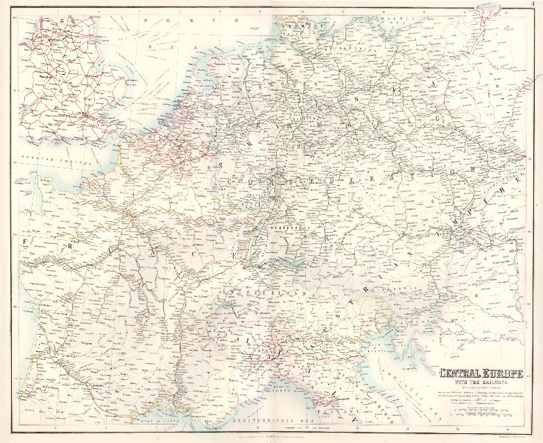 Europe, Railways, Swanston/Fullarton, c1858