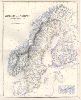 Sweden & Norway map, 1858