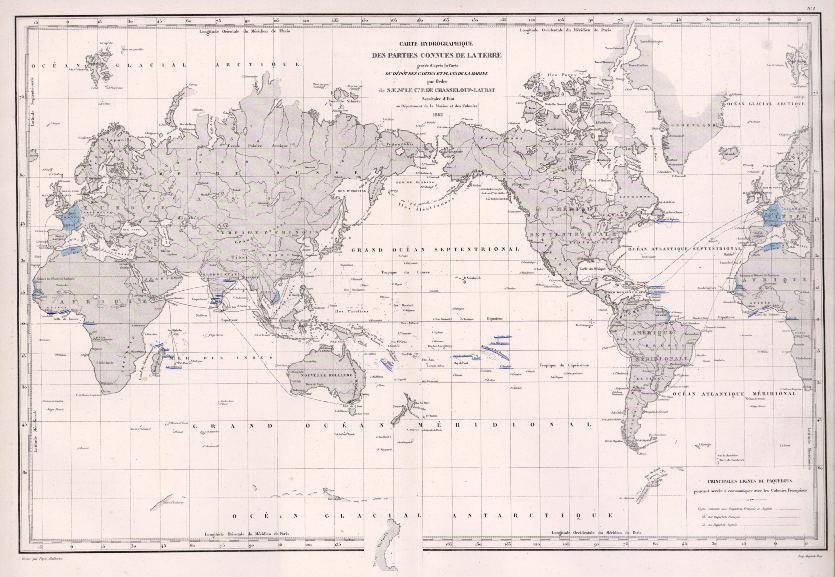 The World, hydrographic, 1866