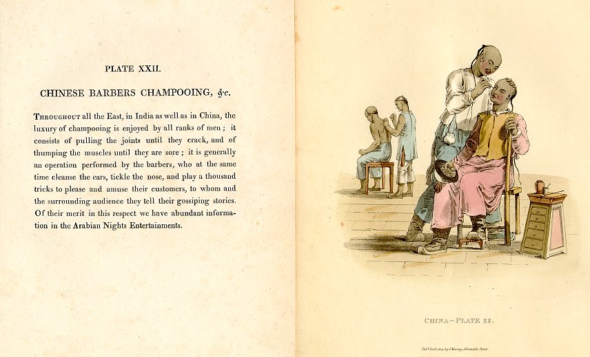 China, Barbers Shampooing, 1814/18