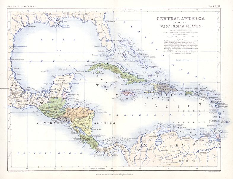 West Indies & Central America, 1863