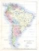 South America, Johnston/Blackwood, 1863