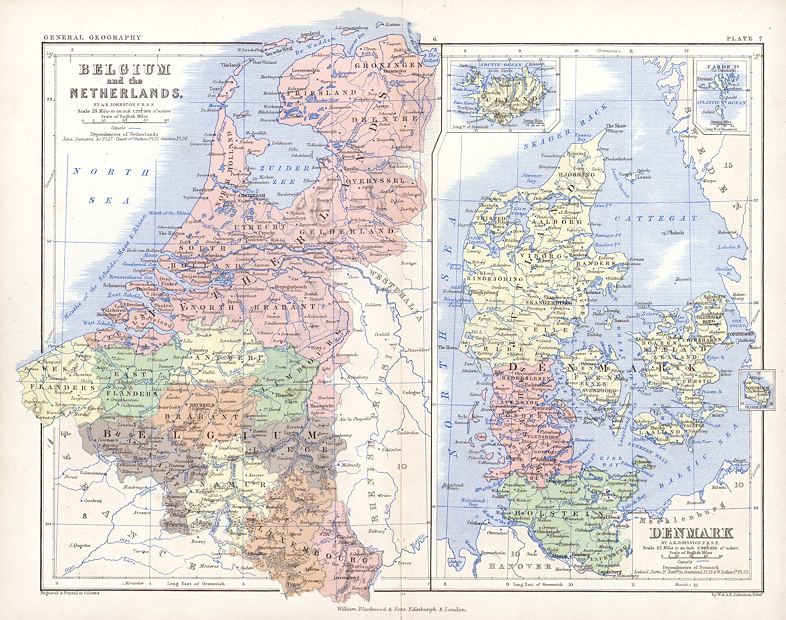 Netherlands, Belgium & Denmark, 1863