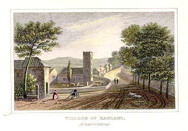 Monmouthshire, Raglan Village, 1848