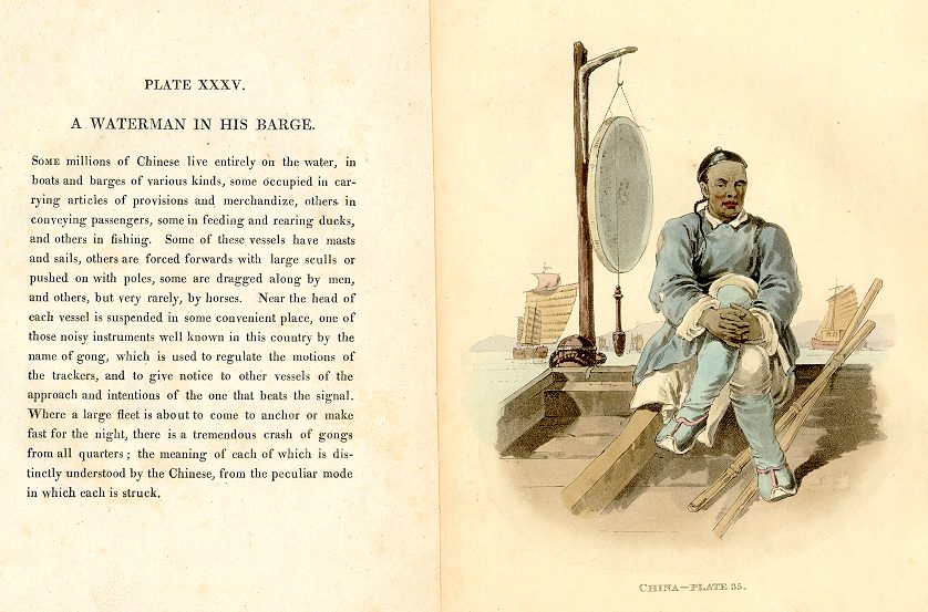 China, Waterman in his Barge, 1814/1820