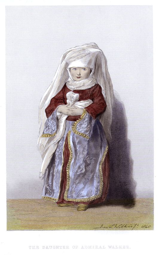 Daughter of Admiral Walker, after Wilkie, 1850