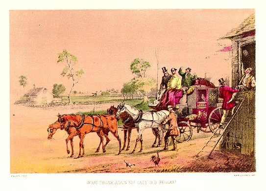 Coaching print after Alken, 1875