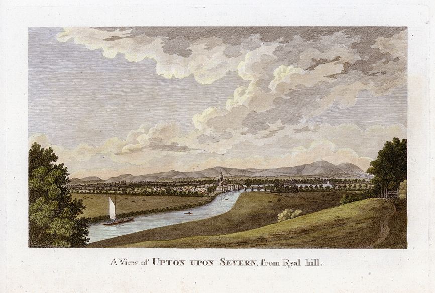 Worcestershire, Upton on Severn view, 1790