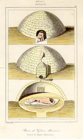 Mexico, Vapour Baths, 1843