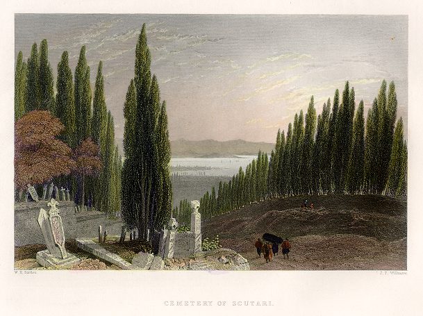 Turkey, Scutari Cemetery, 1845