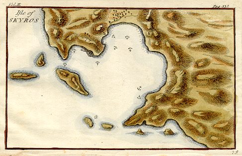 Greece, Skyros map, 1761