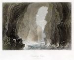 Ireland, Antrim, Dunkerry Cave, 1850