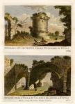 Italy, two views of Roman ruins in Rome, 1790