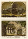 Italy, villa and temple at Tivoli, Rome, 1790