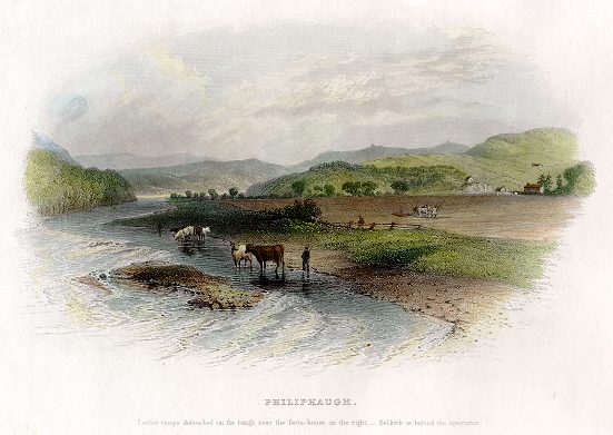 Scotland, Selkirk, Philiphaugh, 1857