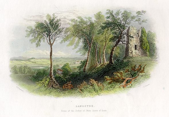 Scotland, Langsyde (Scene of the Defeat of Mary Queen of Scots), 1857