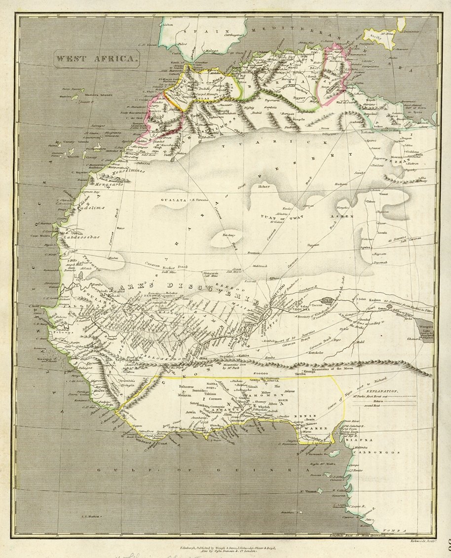 Africa West, New Edinburgh General Atlas, 1821