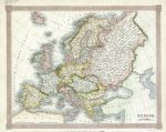 Europe, Kelly/Findlay, c1845