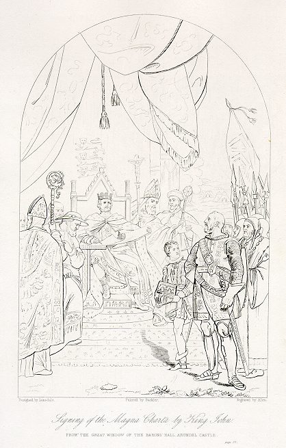 Magna Carta signing, 1850