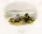 Switzerland, Lausanne, small vignette view, 1845