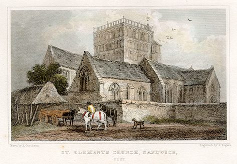 Kent, Sandwich, St. Clements Church, 1830