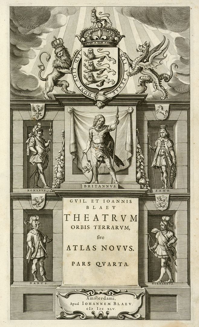 Atlas title page (Bleau), 1645