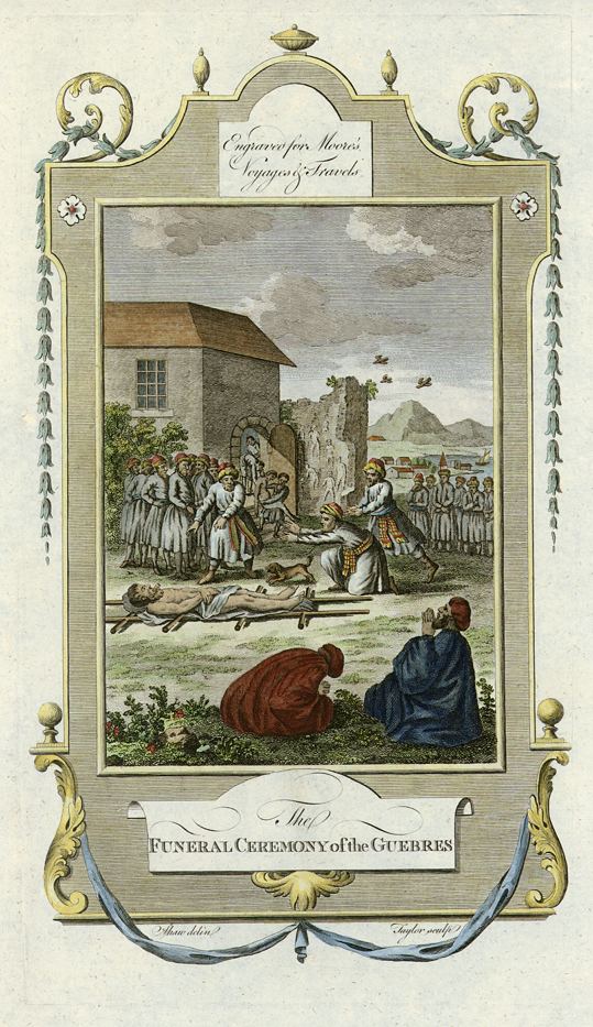 Persia, Funeral Ceremonies of Guebres, 1779