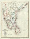India, Madras & Ceylon Diocese, Colonial Church Atlas, 1843