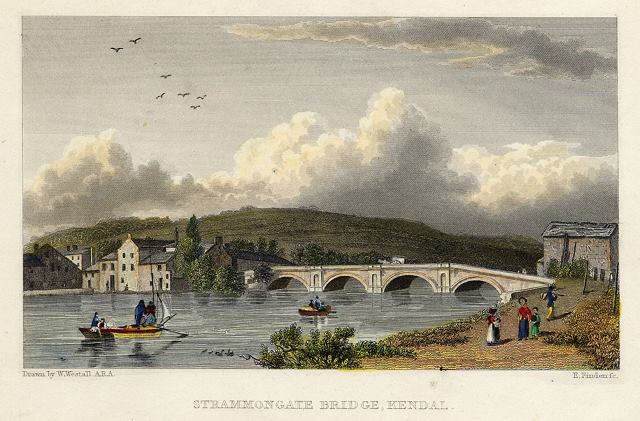 Westmoreland, Strammongate Bridge at Kendal, 1830