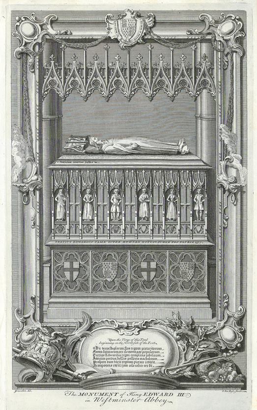 Monument of King Edward III in Westminster Abbey, 1732