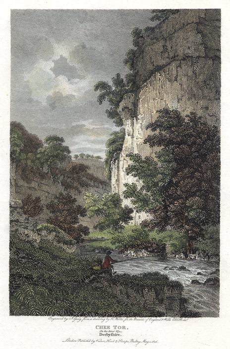 Derbyshire, Chee Tor on the River Wye, 1806