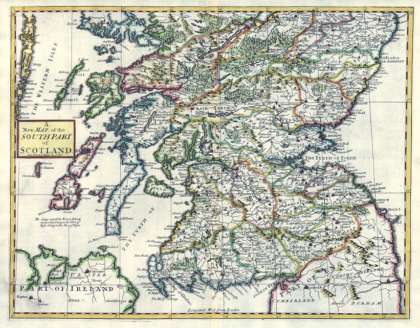 Southern Scotland, Robert Morden, 1722