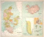 Denmark, Iceland & Greenland, large map, 1867
