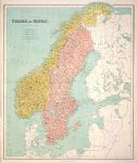 Sweden & Norway, large map, 1867