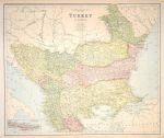 Turkey in Europe, large map, 1867