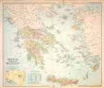 Greece, large map, 1867