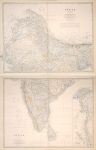 India (large map on 2 sheets), 1861