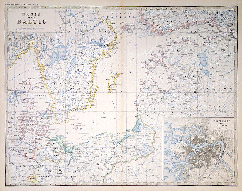 Baltic Sea (with St. Petersburg), 1861