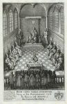 Hugh Lupus Earl of Chester in his Parliament, Daniel King, 1673 / 1718