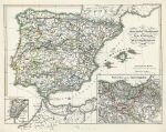 Iberian Peninsula in the 16th Century, published 1846