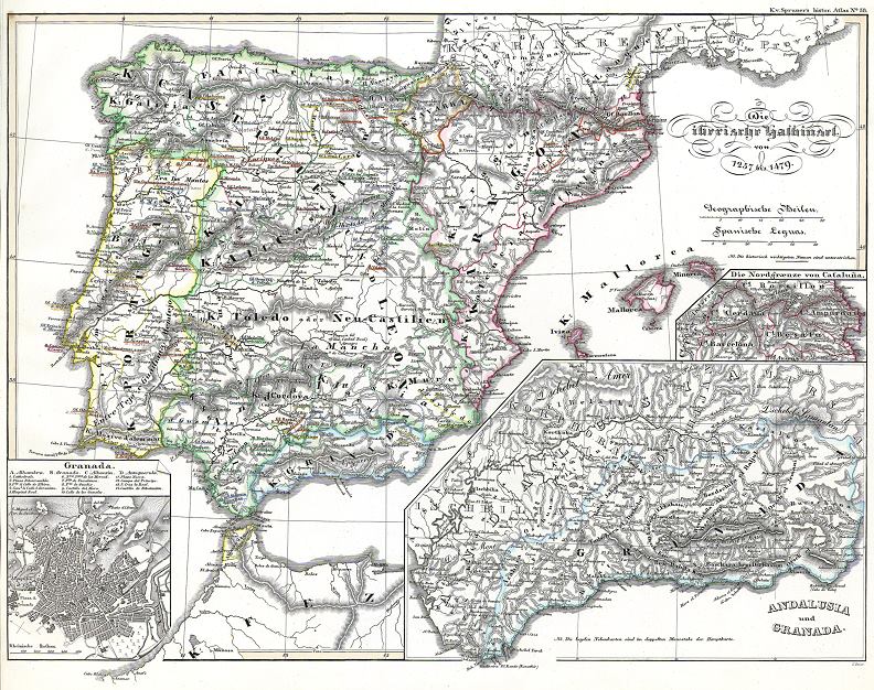 Iberian Peninsula between 1257 and 1479, published 1846