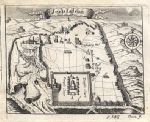 Holy land, Jerusalem plan, about 1700