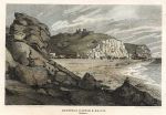 Sussex, Hastings Castle & Beach, 1814